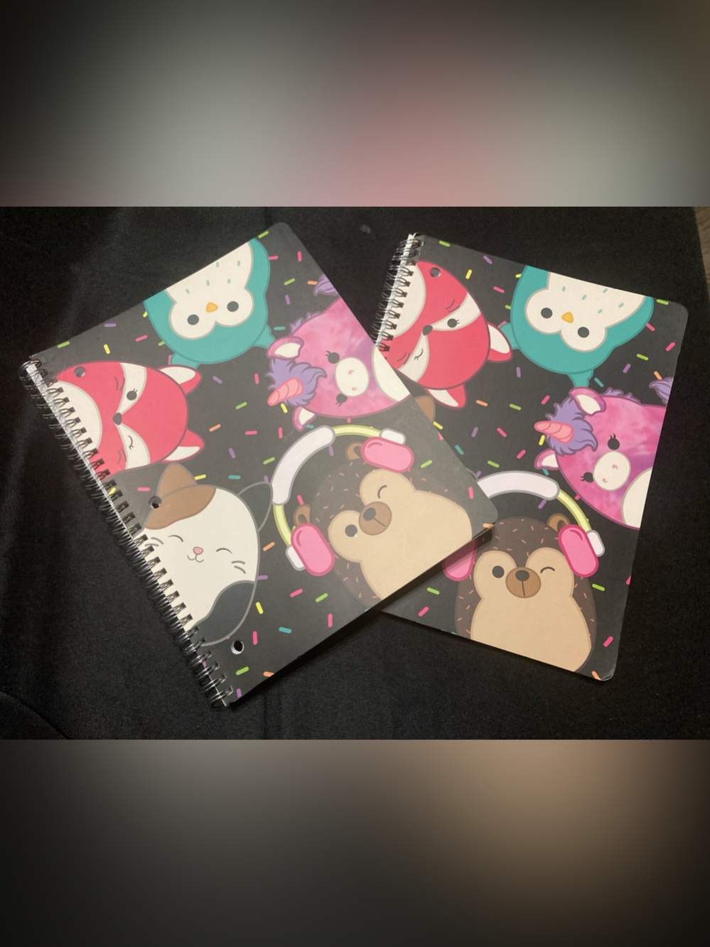 Squishmallows Lined Spiral 80 Sheets Notebook Each Lot of 2 NEW Stationery